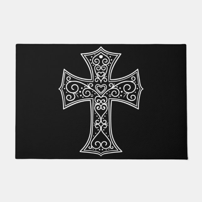 Zierkreuz Fußmatte (Vorderseite)