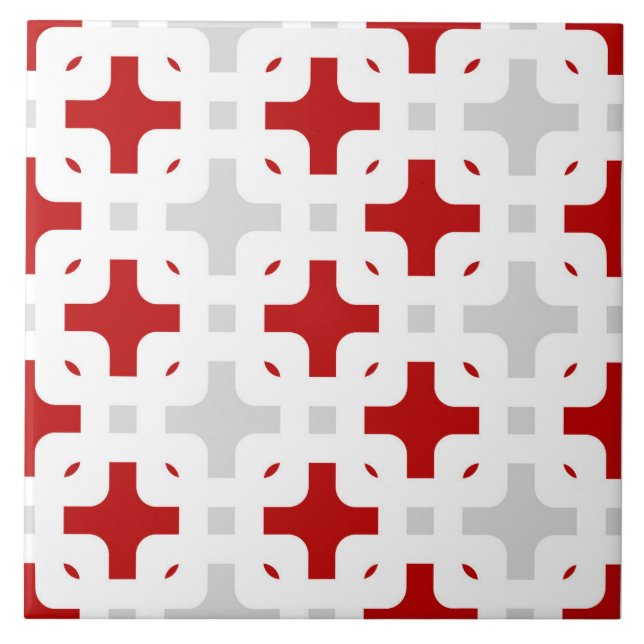 Zierlich, modern, bordeauxfarben, weiß, hellgrau fliese (Vorderseite)