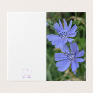 Zierliche Chicorée-Blumenkarte
