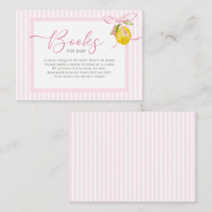 Zierliche rosa Schleife Coquette Bücher für Baby Begleitkarte