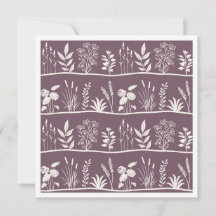 Zierliche Wiese Minimalistische Botanische Silhoue