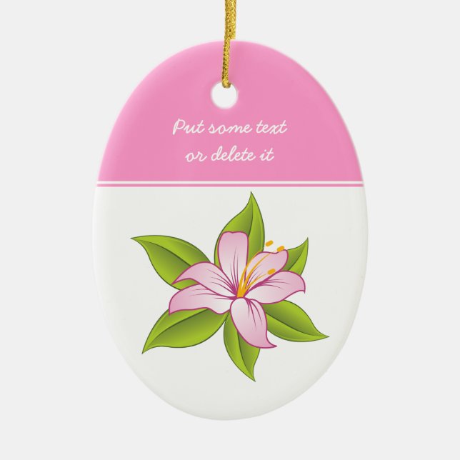 Zierlilie Keramikornament (Vorne)