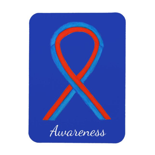 Ziermagnete für kreative Kunst in Blau und Rot Magnet (Vertikal)