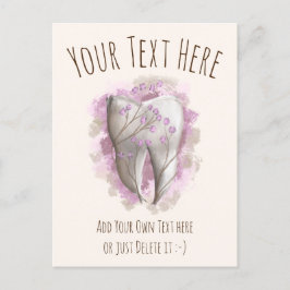 Ziermalerei. Vorlage für Zahnärzte, Zahnärzte Postkarte