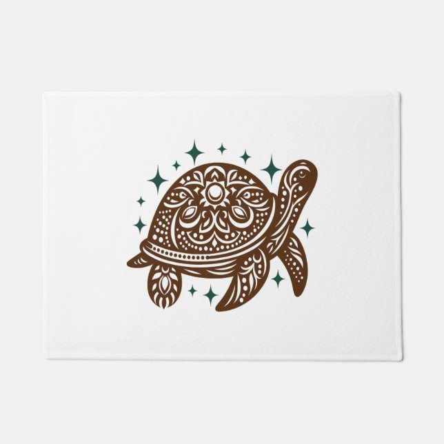 Ziermeerschildkröte Fußmatte (Vorderseite)