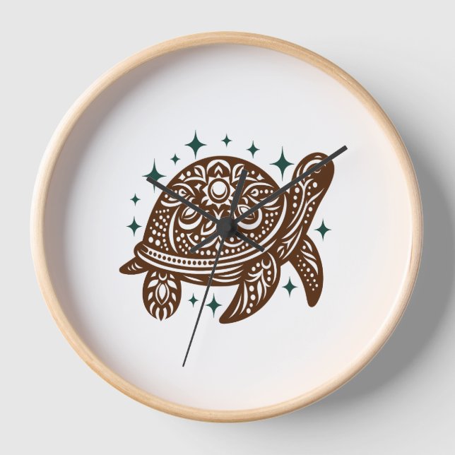 Ziermeerschildkröte Uhr (Vorderseite)