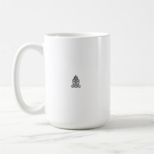 Ziermuster in auffallend schwarz-weiß kaffeetasse
