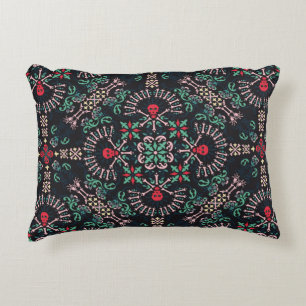 Zierpaisley, Schädel und Knochen Bandana Print,fa Dekokissen