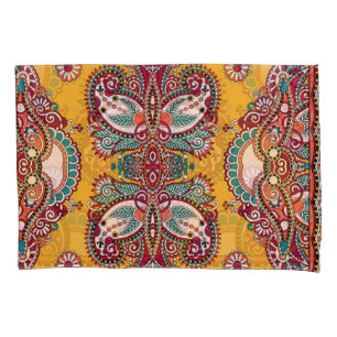 Zierpflanze Paisley: Traditionelle Bandanna Kissenbezug