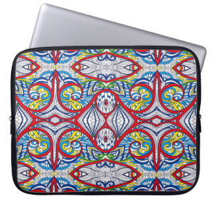 Zierstämme Nahtlose Muster. Abbildung. Laptopschutzhülle