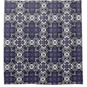 Zierstil geometrisch-marokkanisches Kaliedoskop Duschvorhang