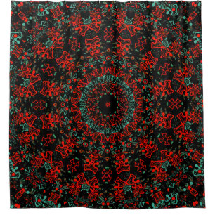 Zierstil geometrisch-marokkanisches Kaliedoskop Duschvorhang