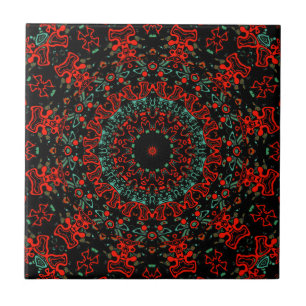 Zierstil geometrisch-marokkanisches Kaliedoskop m Fliese