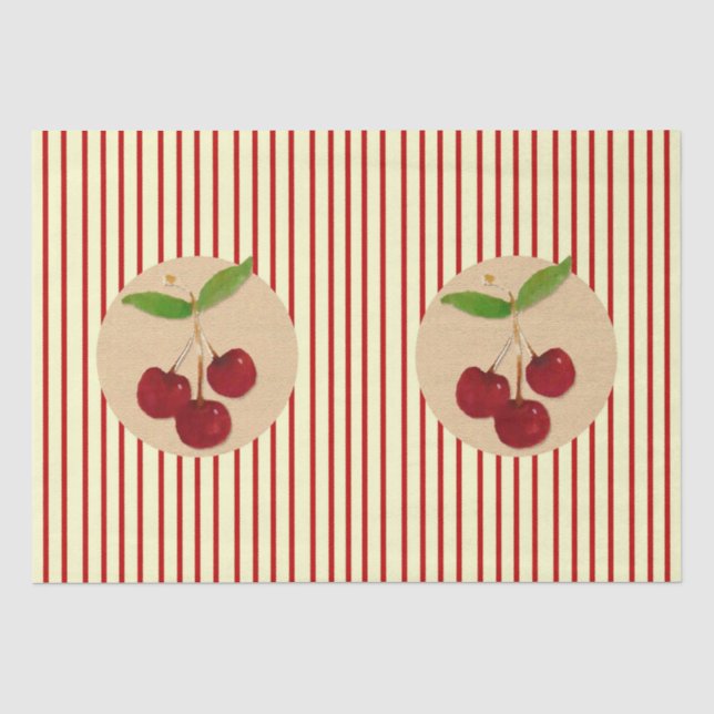 Zierstreifen-Papiertüte Seidenpapier (Vorderseite)