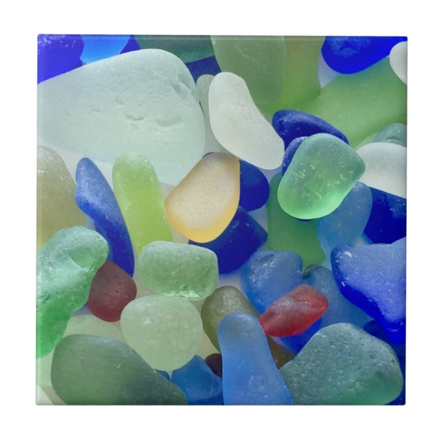 Zierziegel aus Seaglass Fliese (Vorderseite)