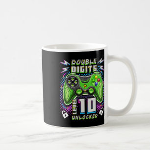 Ziffern 10 Entsperrtes Videospiel 10. Geburtstag Kaffeetasse