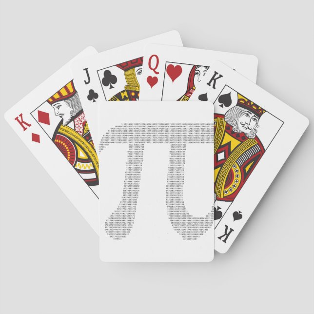 Ziffern des Pi Spielkarten (Rückseite)