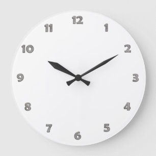 Ziffernblatt nummeriert - metal Art für Ihren Große Wanduhr