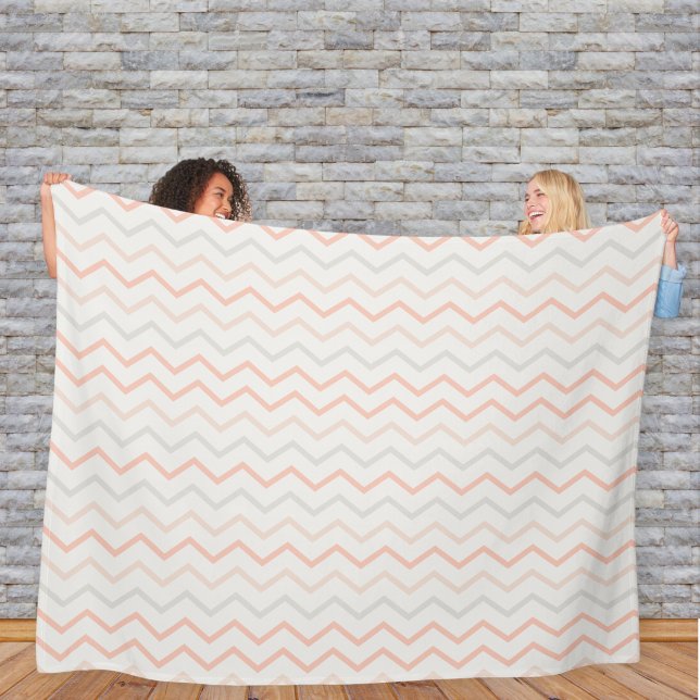 Zig-Zag Blanket in Soft Colors Fleecedecke (Von Creator hochgeladen)