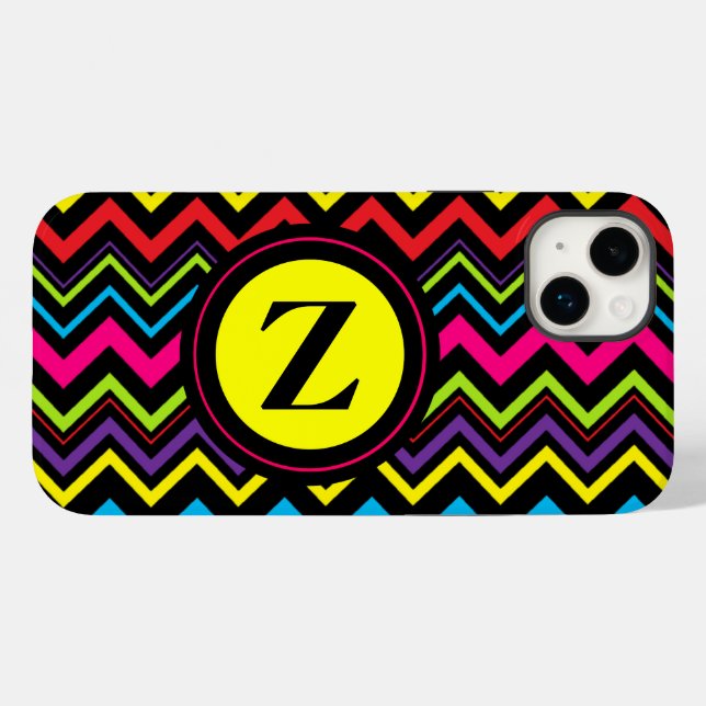 Zig Zag iPhone Case (Rückseite (Horizontal))