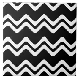 Zig Zag Muster mit zwei farbigen Linien Fliese