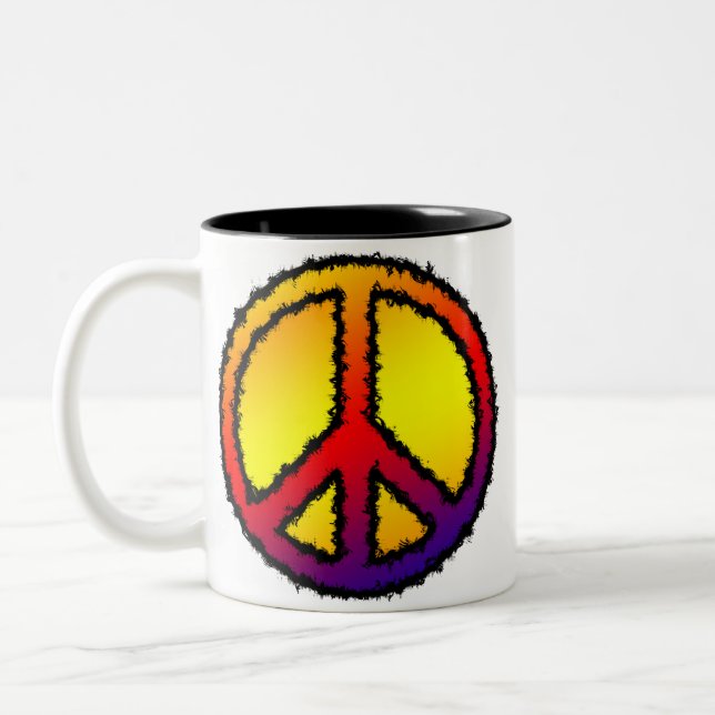 Zig Zag Peace Mug (Gauche)