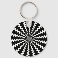 Zig Zag Spiral Schlüsselanhänger