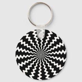 Zig Zag Spiral Schlüsselanhänger