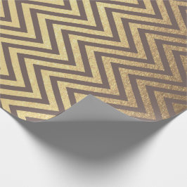 Zig Zag Streifen Braune Goldschokolade Zickzack Li Geschenkpapier