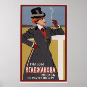 Zigarette Muscheln von Isadschanov und ~ Moskau 19 Poster