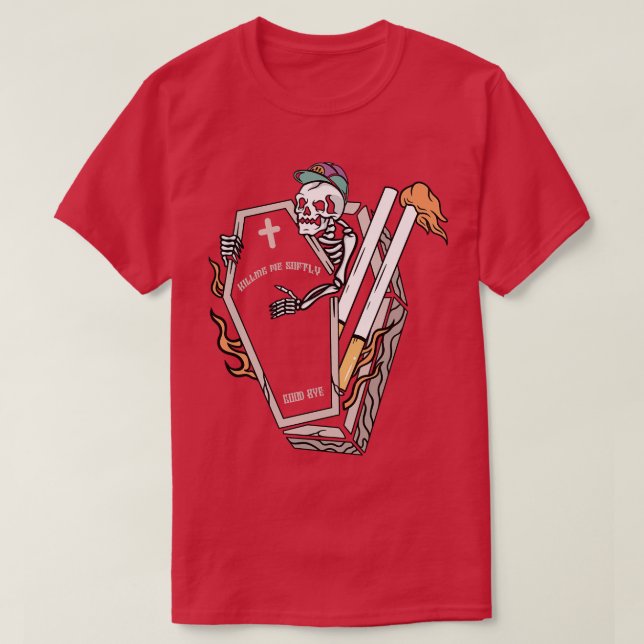 Zigarette und Tod T-Shirt (Design vorne)