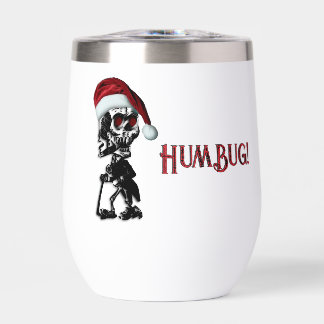 Zigarre rauchendes Weihnachts-Skelett Humbug