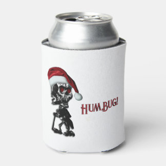 Zigarre rauchendes Weihnachts-Skelett Humbug Dosenkühler