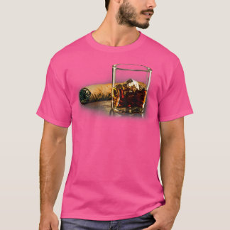 Zigarre und Bourbon großartig für Zigarrenlounge-L T-Shirt