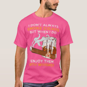 Zigarre und Whiskey Spruch Humidor für Zigarrenlie T-Shirt