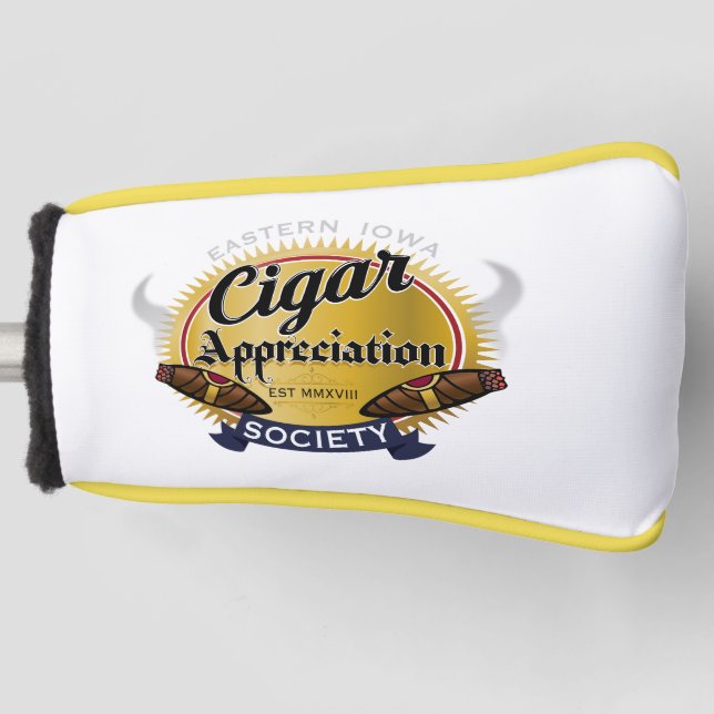 Zigarren-Anerkennungs-Gesellschafts-Putterbucht Golf Headcover (Vorderseite)