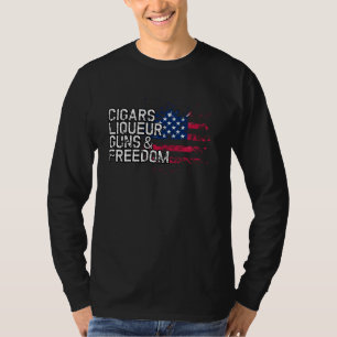 Zigarren Liköre Waffen & Freiheit T Shirt Liköre B