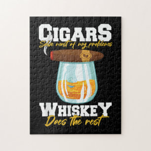 Zigarren lösen die meisten meiner Probleme Whiskey