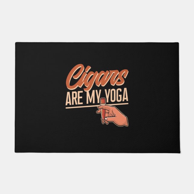 Zigarren sind mein Yoga Fußmatte (Vorderseite)