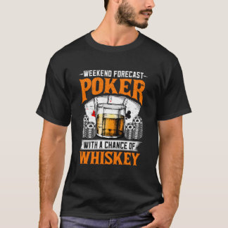 Zigarren Whiskey und Poker rauchen T-Shirt