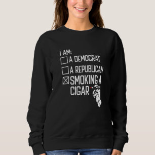 Zigarrenpfeife Rauchen Raucher Rauchen ein Auto Sweatshirt