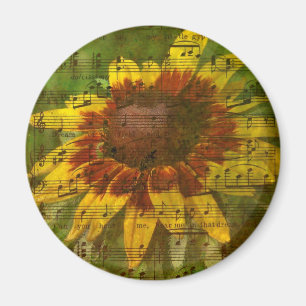 Zigeuner-Schatz Florale Collage Magnet