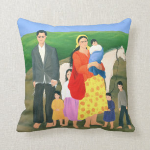 Zigeunerfamilie 1986 kissen