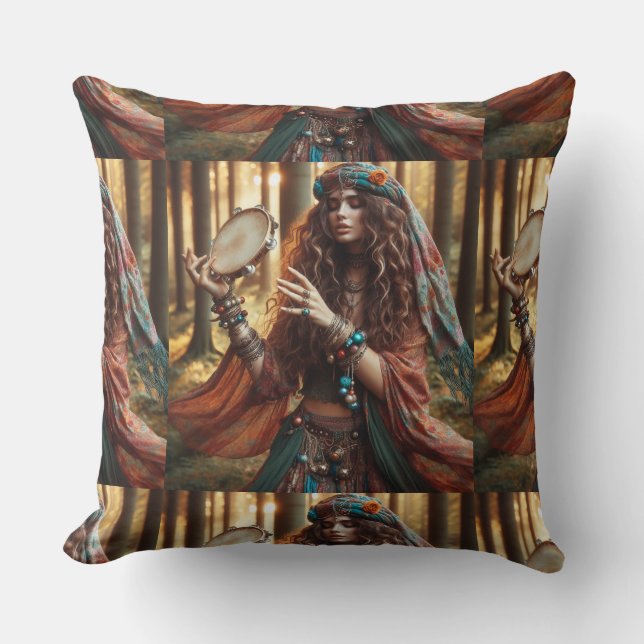 Zigeunerin Kissen (Vorderseite)