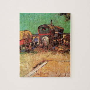 Zigeunerlager mit Wohnwagen, Van Gogh