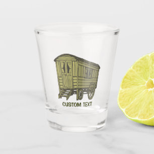 Zigeunerwohnwagen Schnapsglas