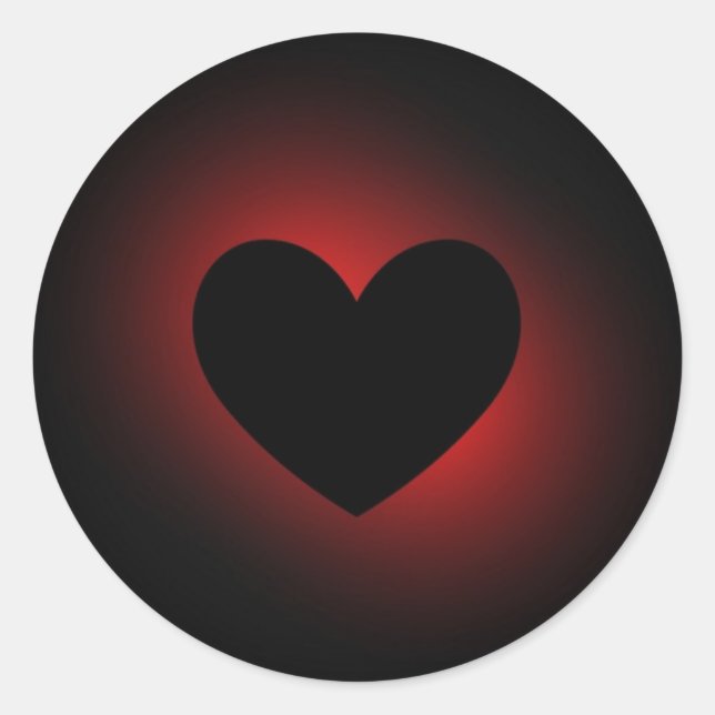 Ziggi's Heart Sticker - Round (Vorderseite)