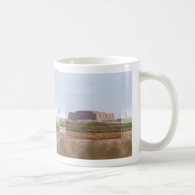 Ziggurat of Ur Impressionist Art Mug (Droite)