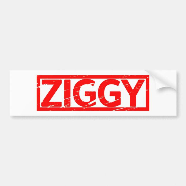 Ziggy Briefmarke Autoaufkleber (Vorne)