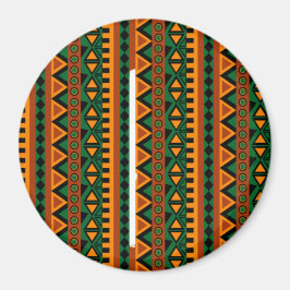 Zigzag African Pattern Buttons | Schöne Kultur Magnet